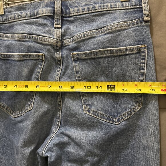 Gap 70s High Rise Flare Patch Pocket Hippie Boho Jeans Size 29 / 8 - Picture 8 of 11